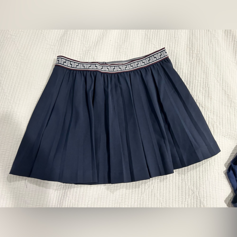 Tory Sport navy pleated tennis skirt
